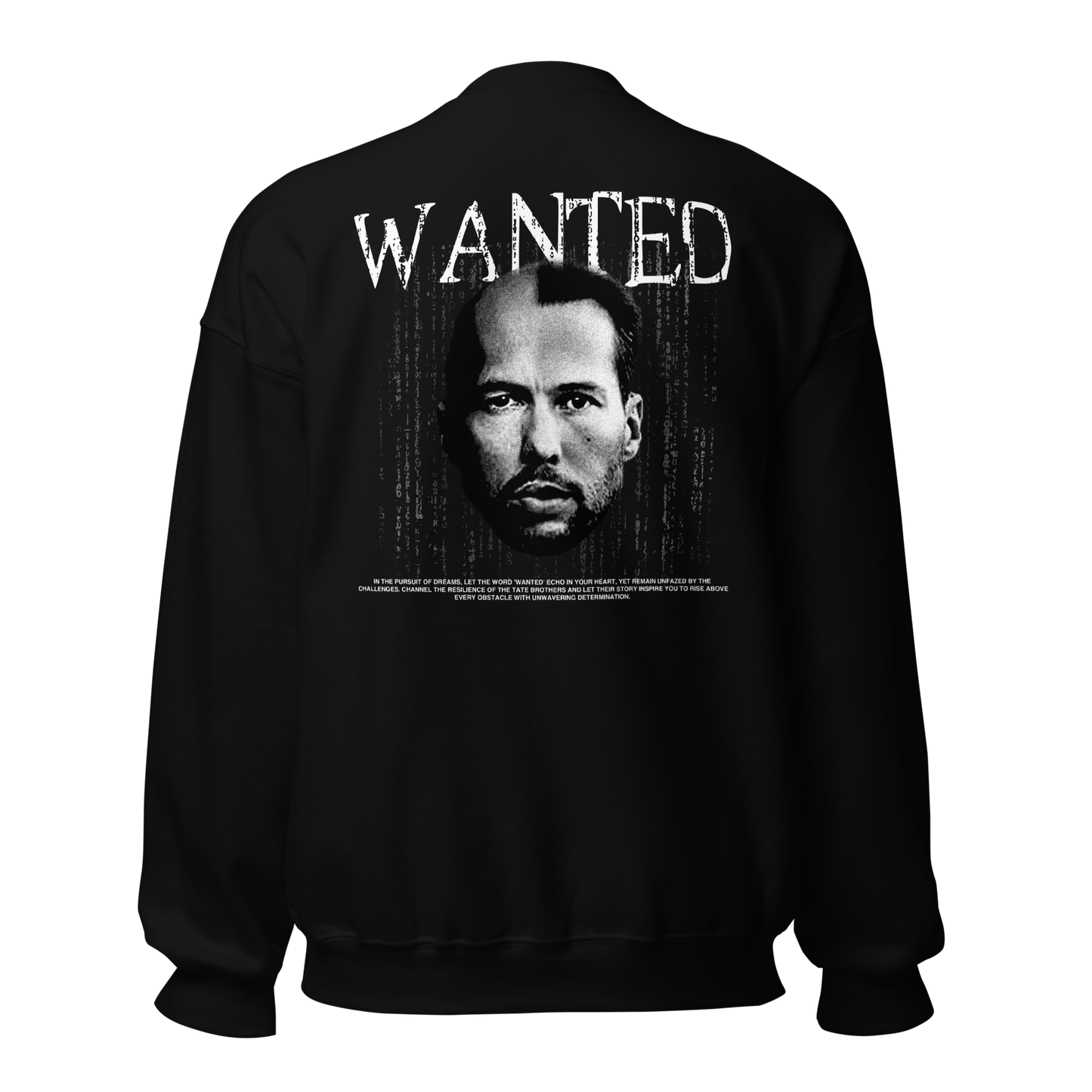 "WANTED" Crewneck (Back)