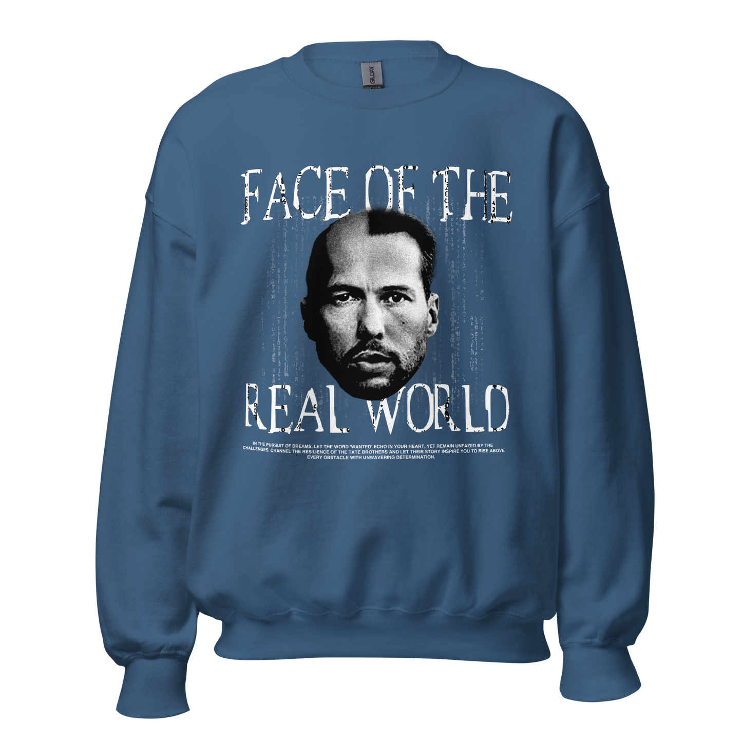 "FACE OF THE REAL WORLD" TATE Crewneck