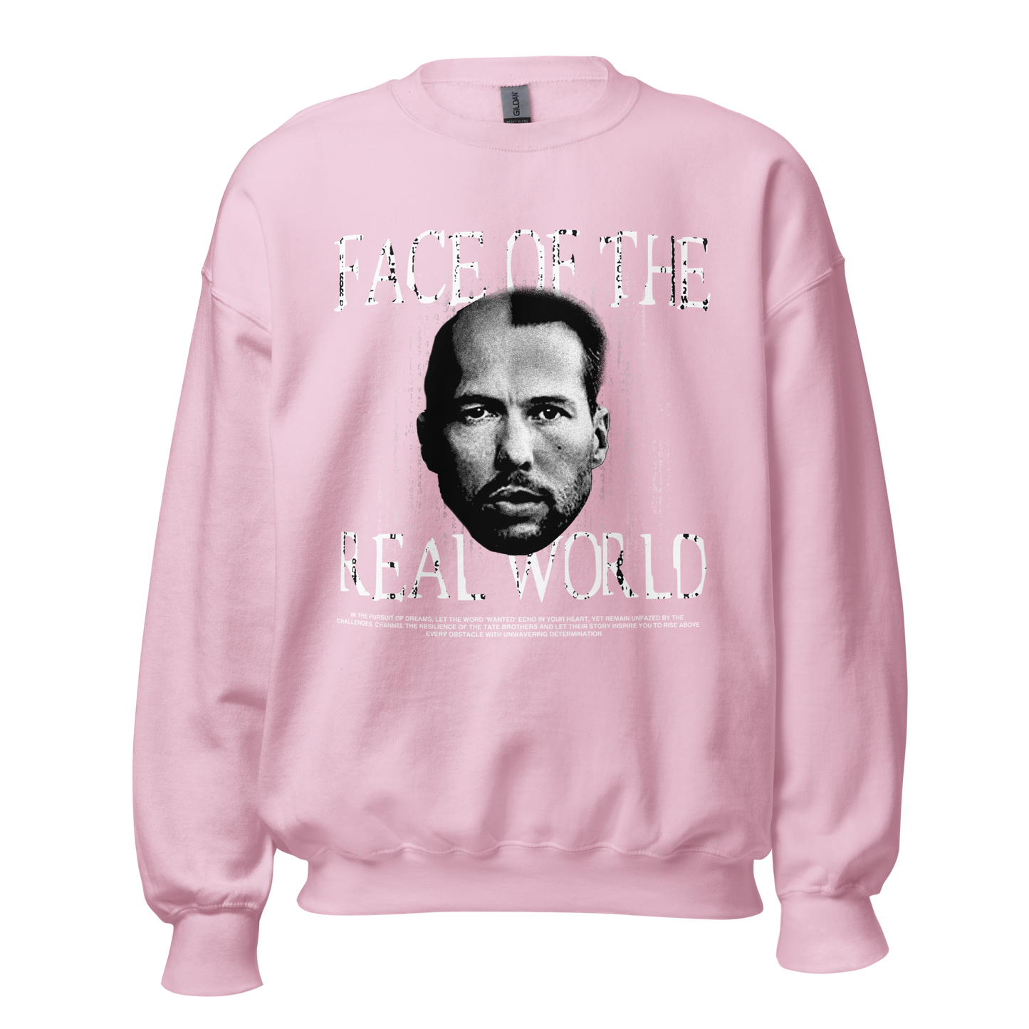 "FACE OF THE REAL WORLD" TATE Crewneck