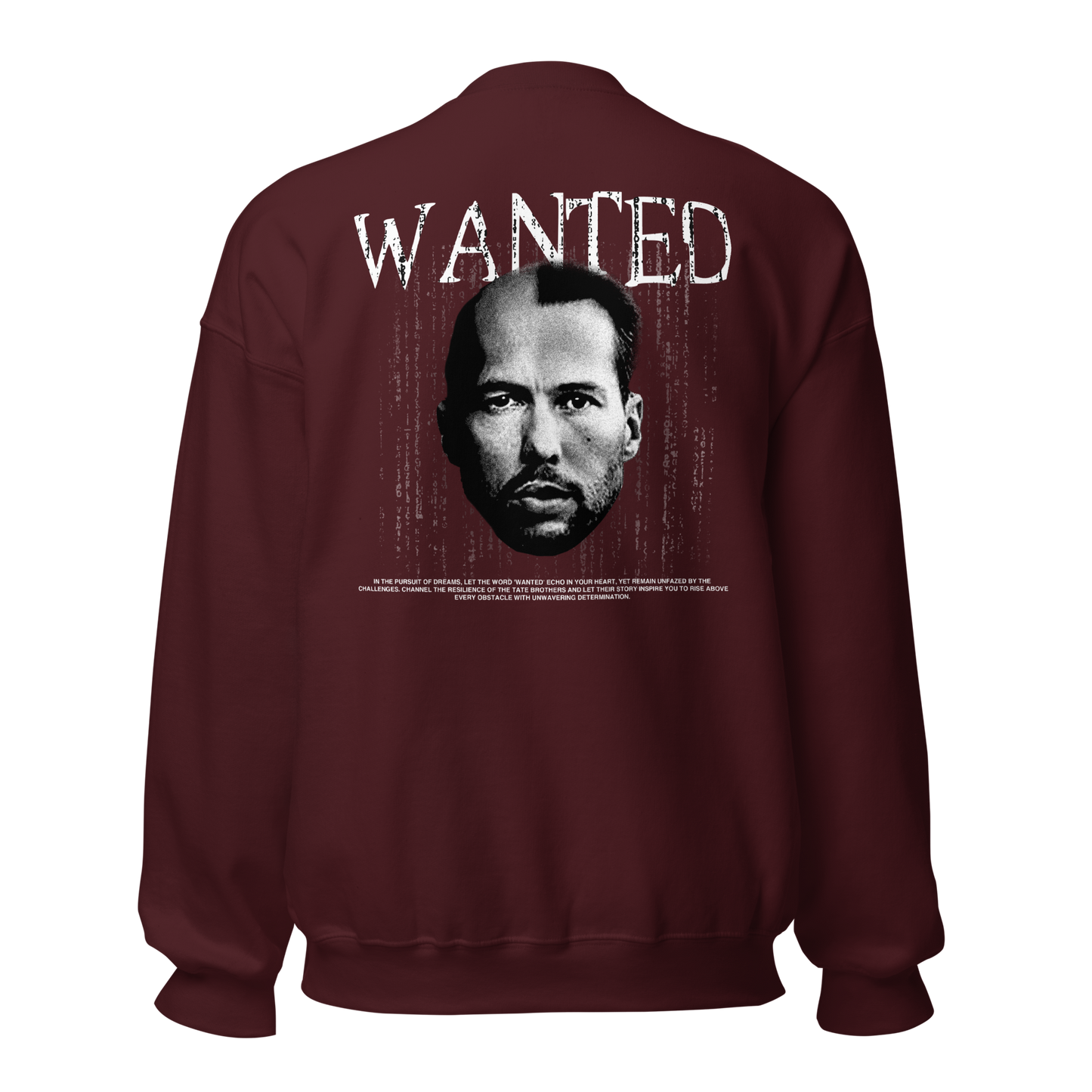 "WANTED" Crewneck (Back)