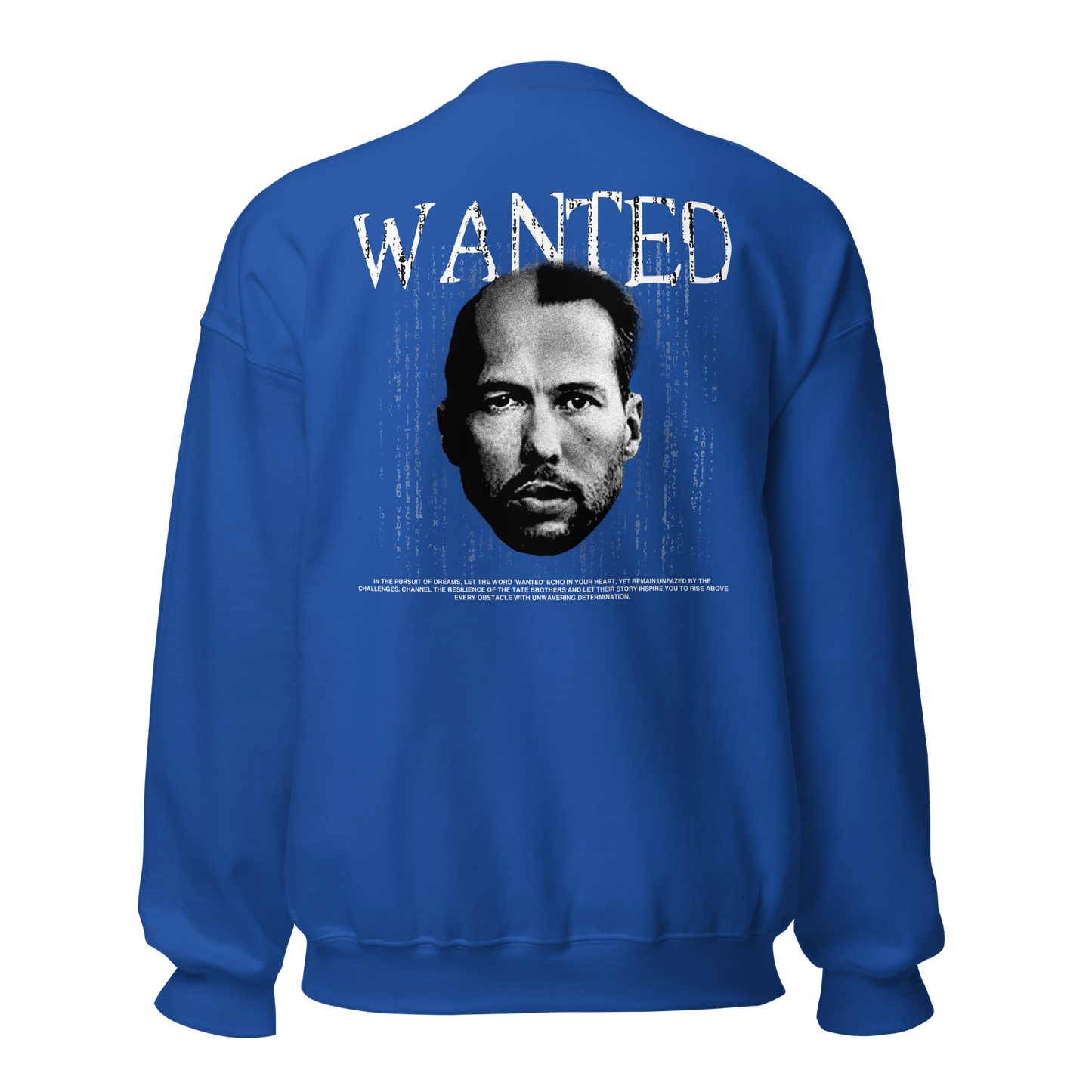 "WANTED" Crewneck (Back)