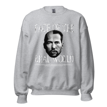 "FACE OF THE REAL WORLD" TATE Crewneck