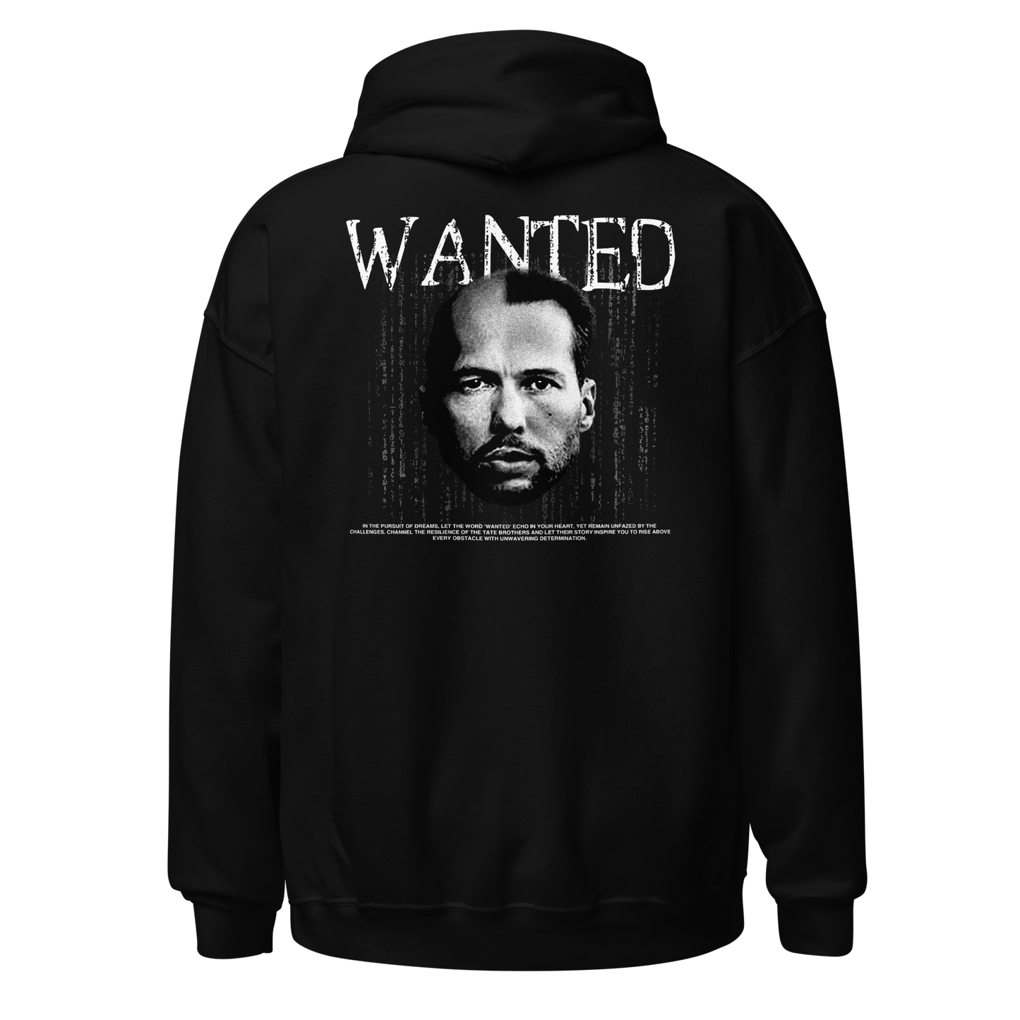 "WANTED" TATE Hoodie (Back)