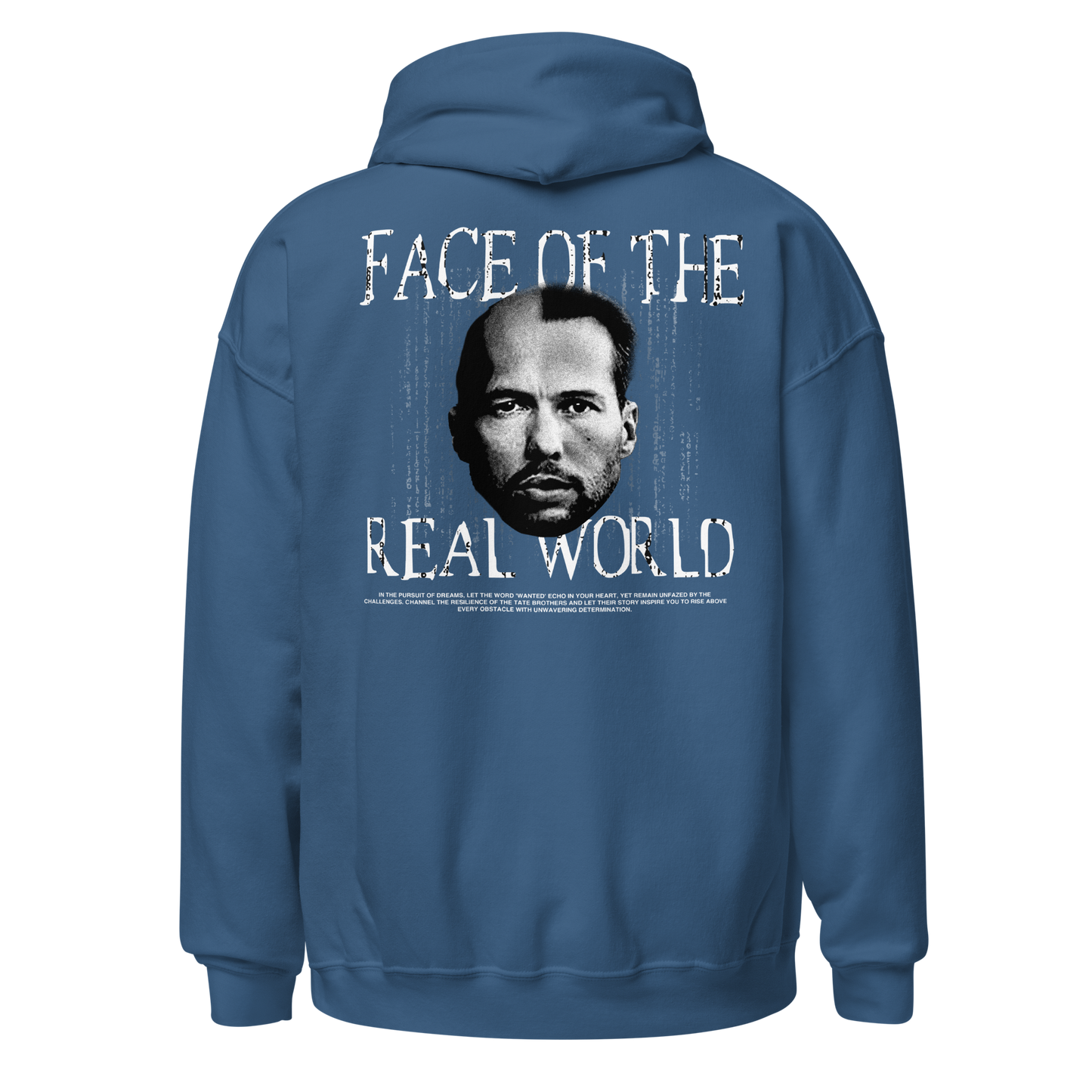 "FACE OF THE REAL WORDL" Hoodie (Back)