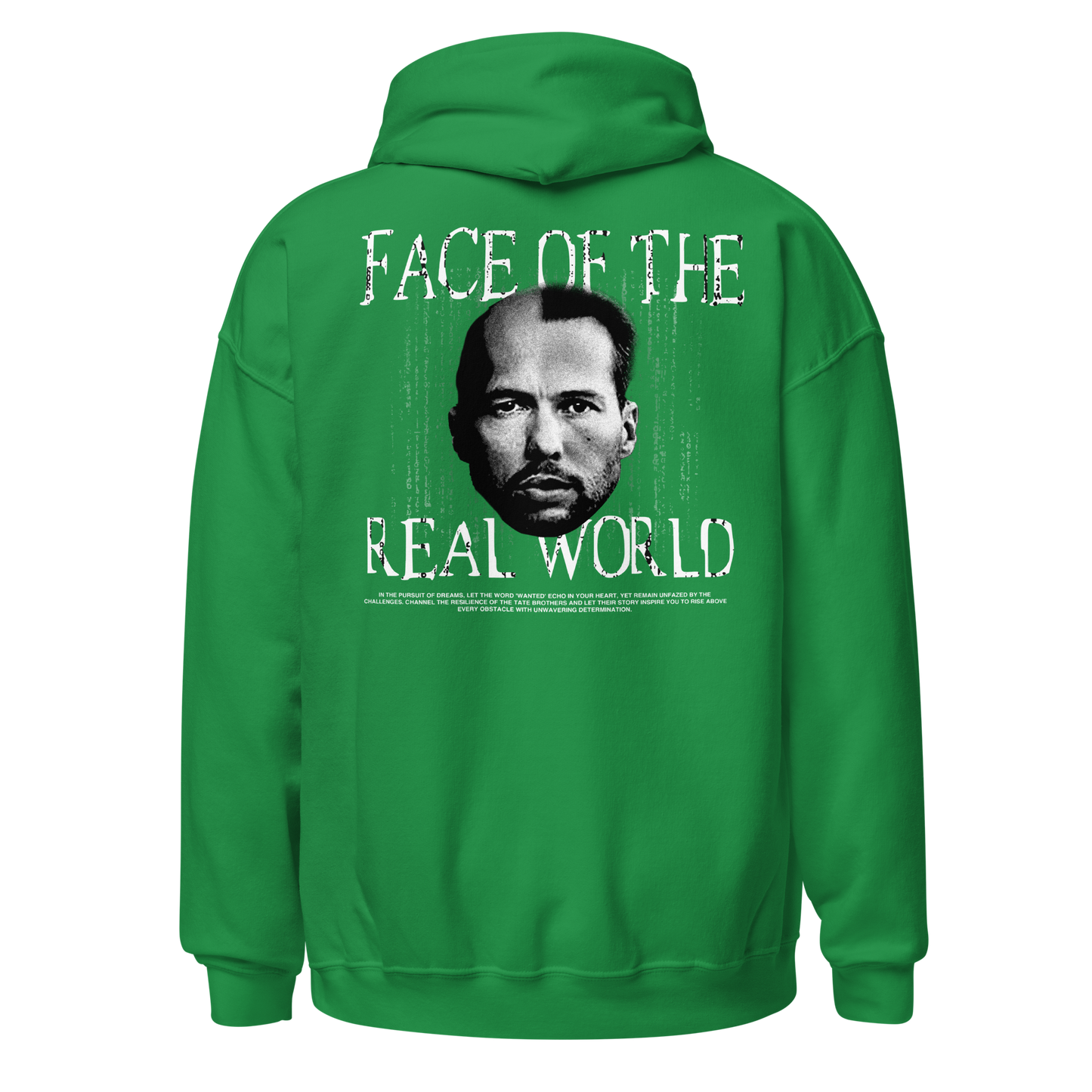 "FACE OF THE REAL WORDL" Hoodie (Back)