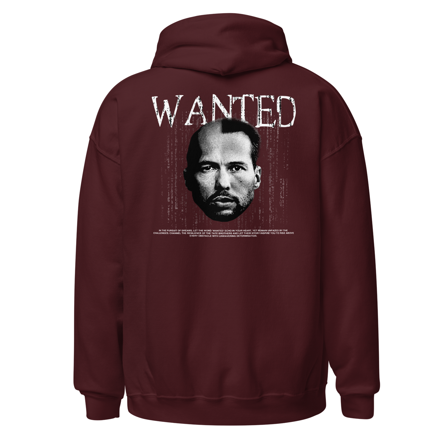 "WANTED" TATE Hoodie (Back)