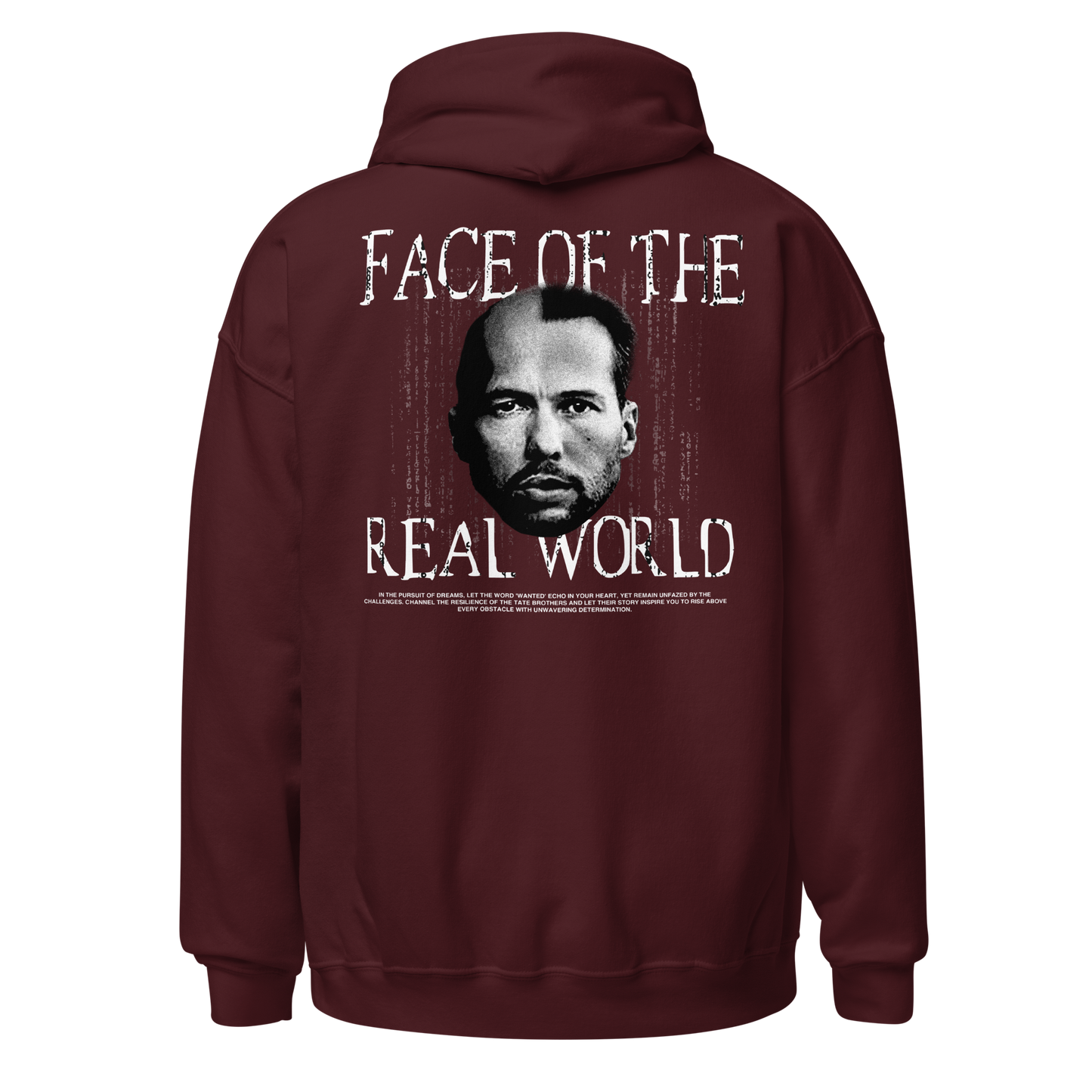 "FACE OF THE REAL WORDL" Hoodie (Back)