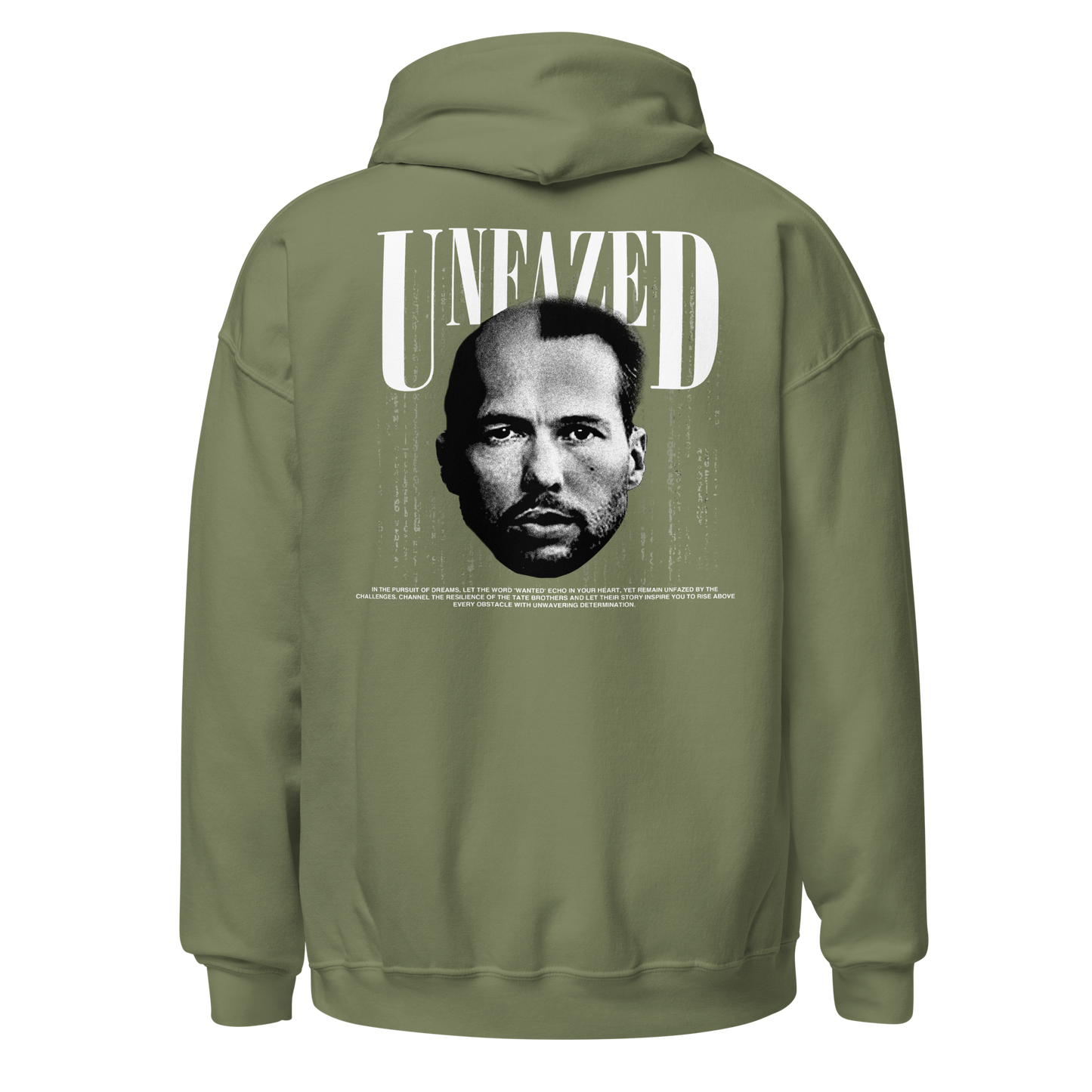 "UNFAZED" X TATE Hoodie (Back)