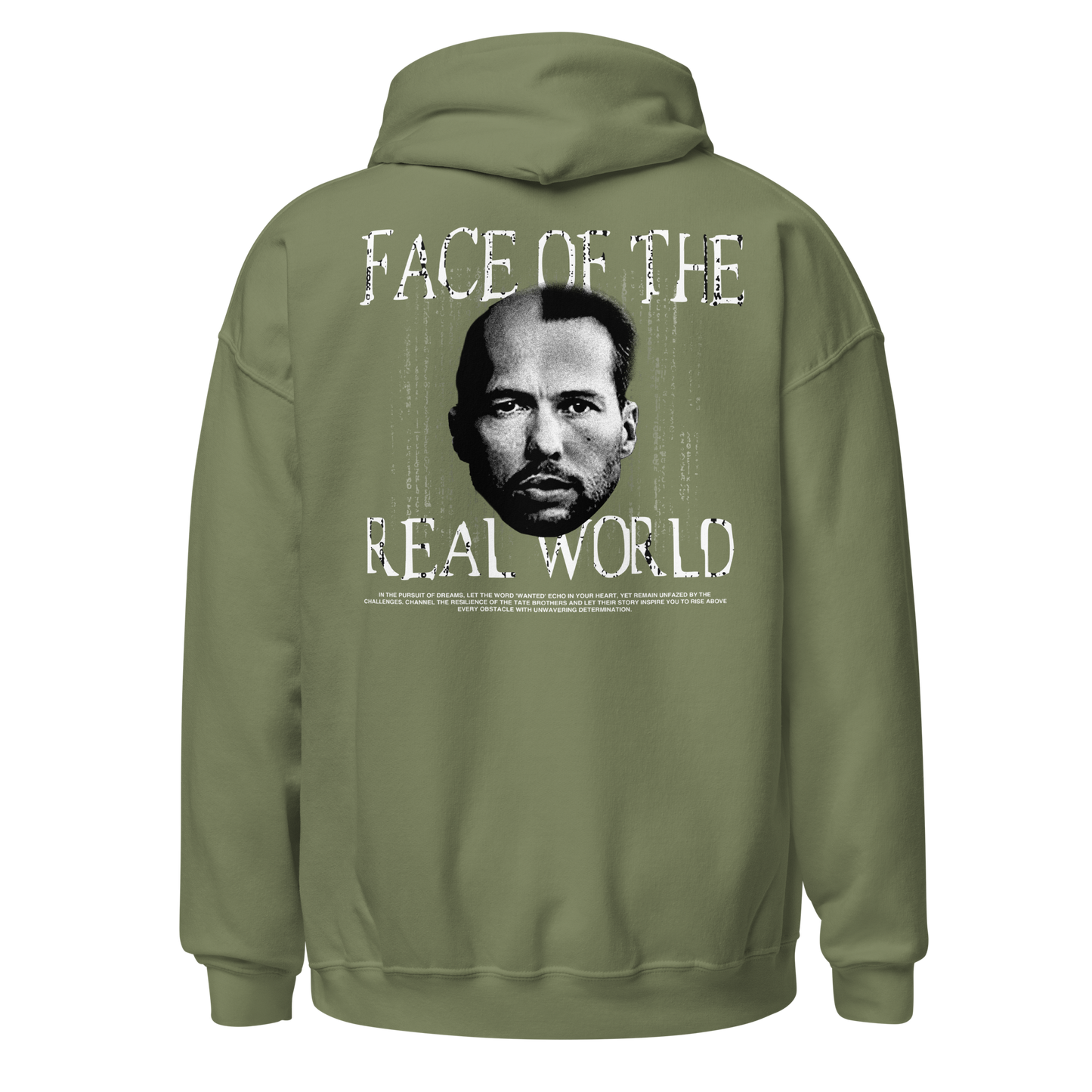 "FACE OF THE REAL WORDL" Hoodie (Back)