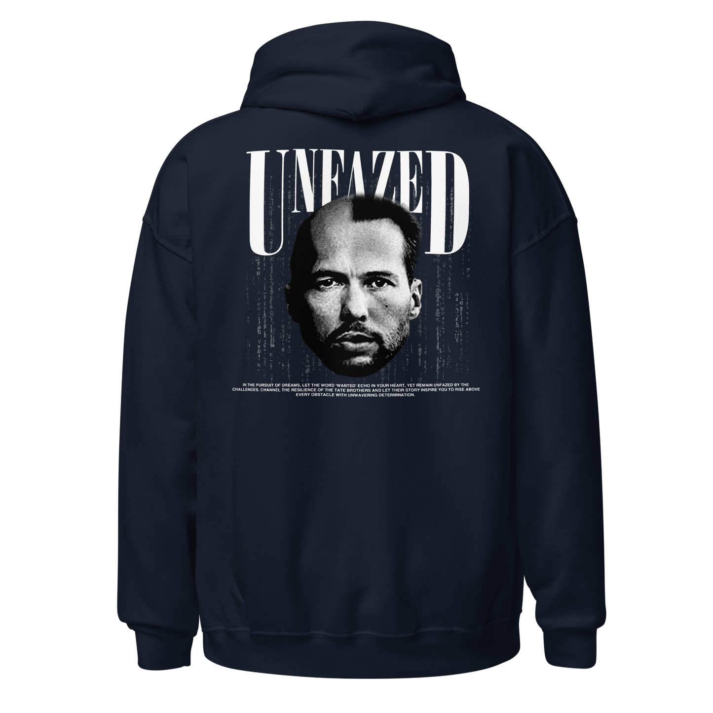 "UNFAZED" X TATE Hoodie (Back)