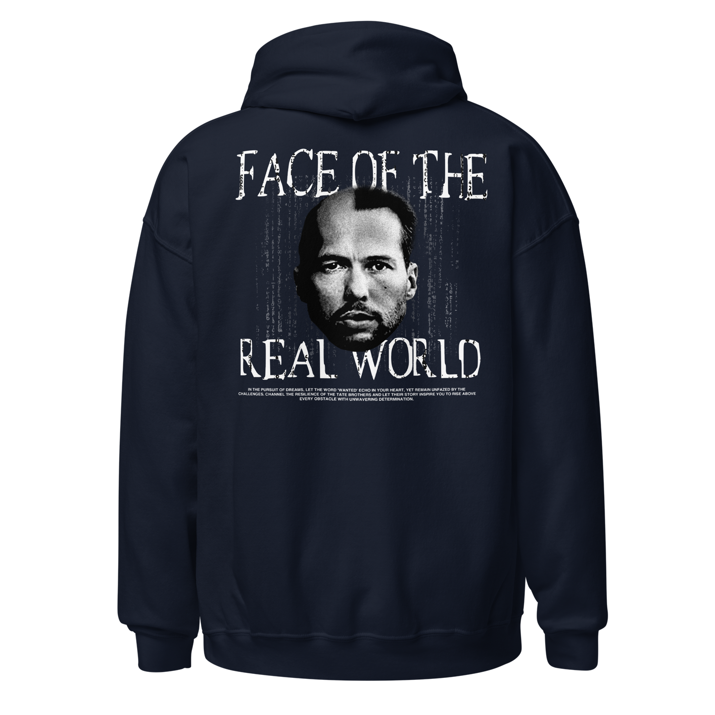 "FACE OF THE REAL WORDL" Hoodie (Back)