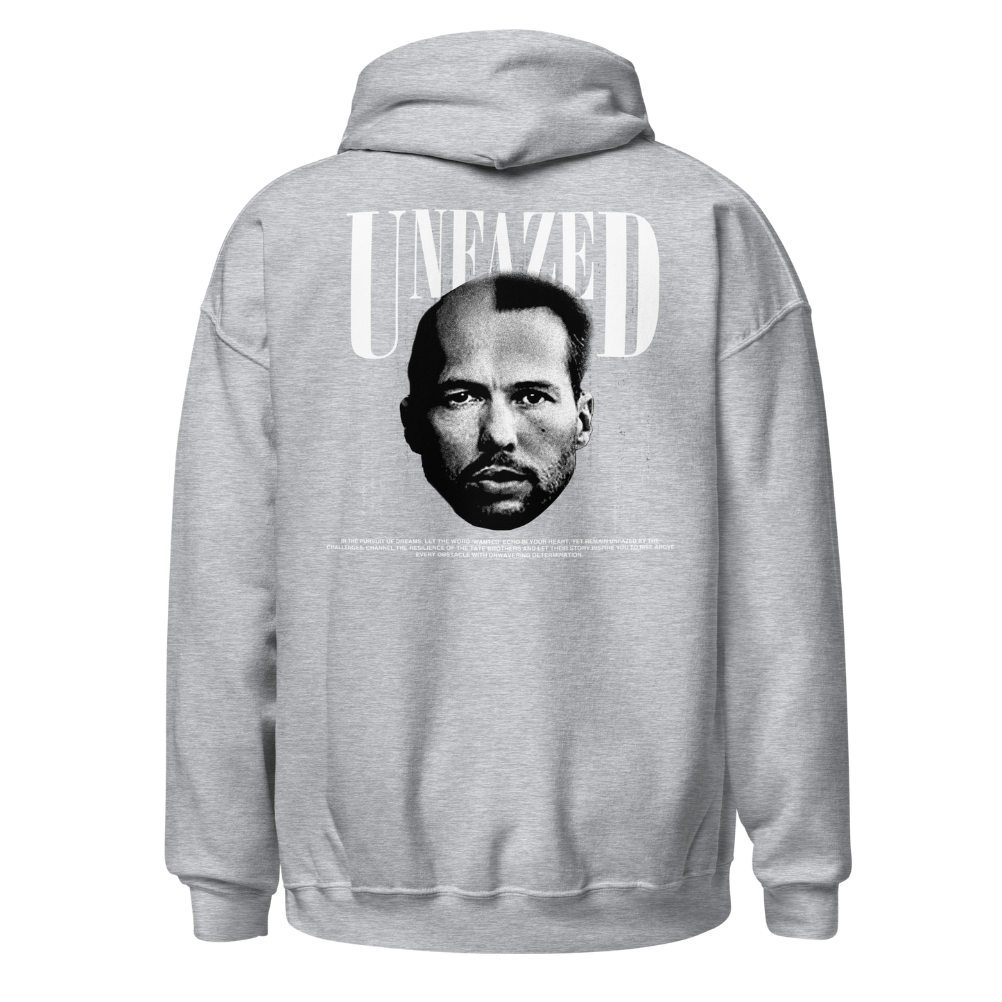 "UNFAZED" X TATE Hoodie (Back)